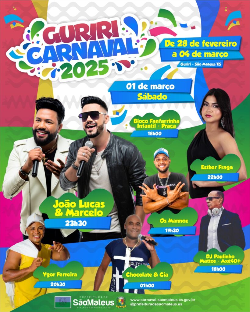 Carnaval-sabado-820x1024 Vai começar a festa: São Mateus abre folia com 77 atrações