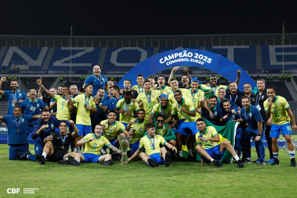 Selecao-campea-Sub-20-Rafael-Ribeiro-CBF-2-1024x683 Brasil é campeão sul-americano sub-20 pela 13ª vez