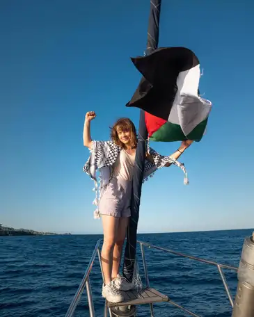 Greta-para-Gaza-Chris-Kebbon-Divulgacao Barco com ativistas está a 48 horas de Gaza com ajuda humanitária