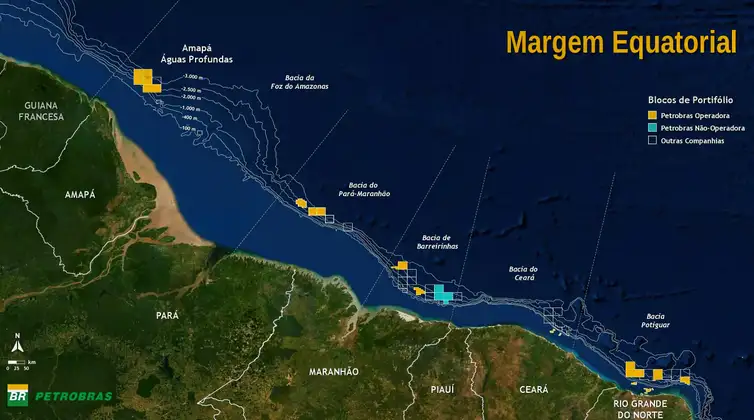 margem_equatorial-Petrobras Sonda da Petrobras chega à Margem Equatorial para simulação do Ibama