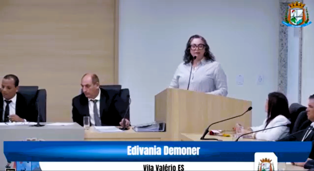 Vereadora-Edivania-Demoner-Camara-de-Vila-Valerio-1024x559 Câmara de Vila Valério aprova abertura de CPI para apurar execução de obra pública