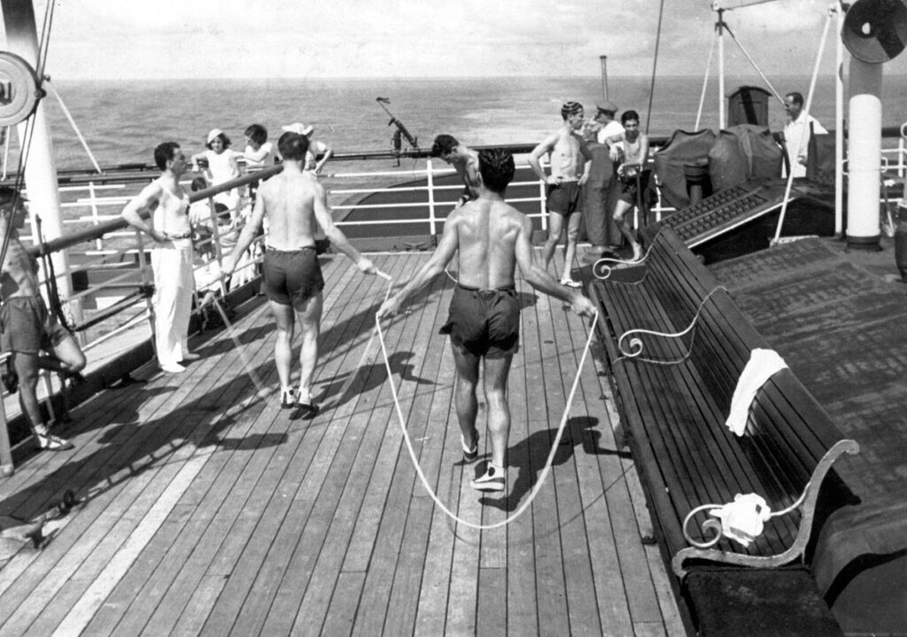 Copa-35-jogadores-no-navio-Acervo-CBF-1024x719 Brasil nas Copas: 1934, a despedida precoce