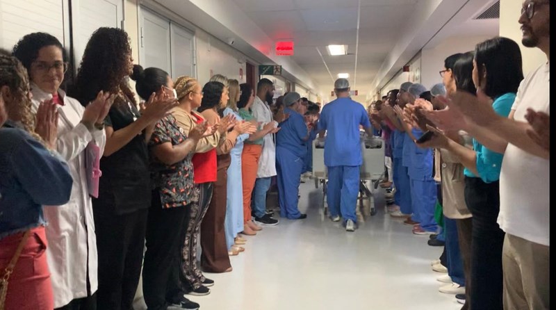 Corredor-transplante-HEC-Sesa Hospital Roberto Silvares realiza mais uma captação de órgãos para transplantes