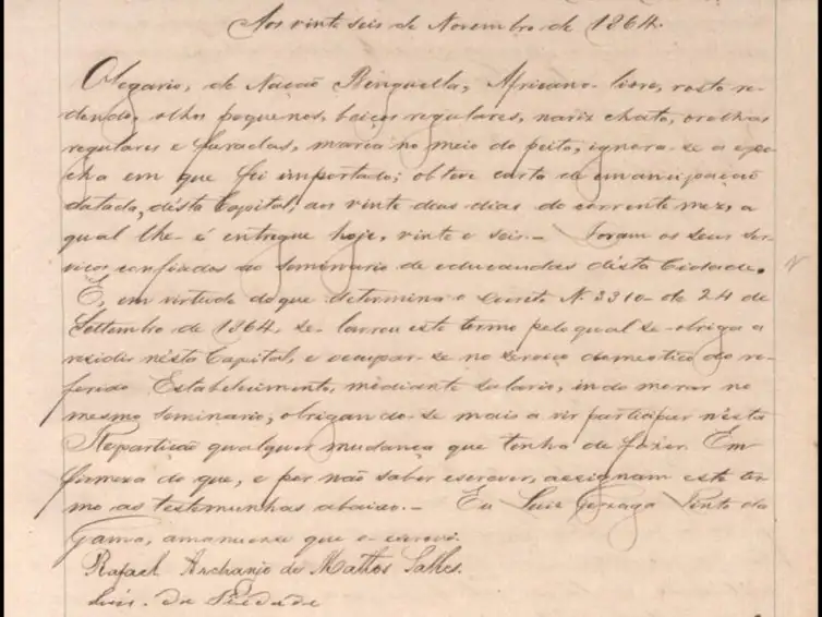 Luiz-Gama-documento-Acervo-do-Apesp-3 Luta abolicionista de Luiz Gama pode virar Patrimônio da Humanidade