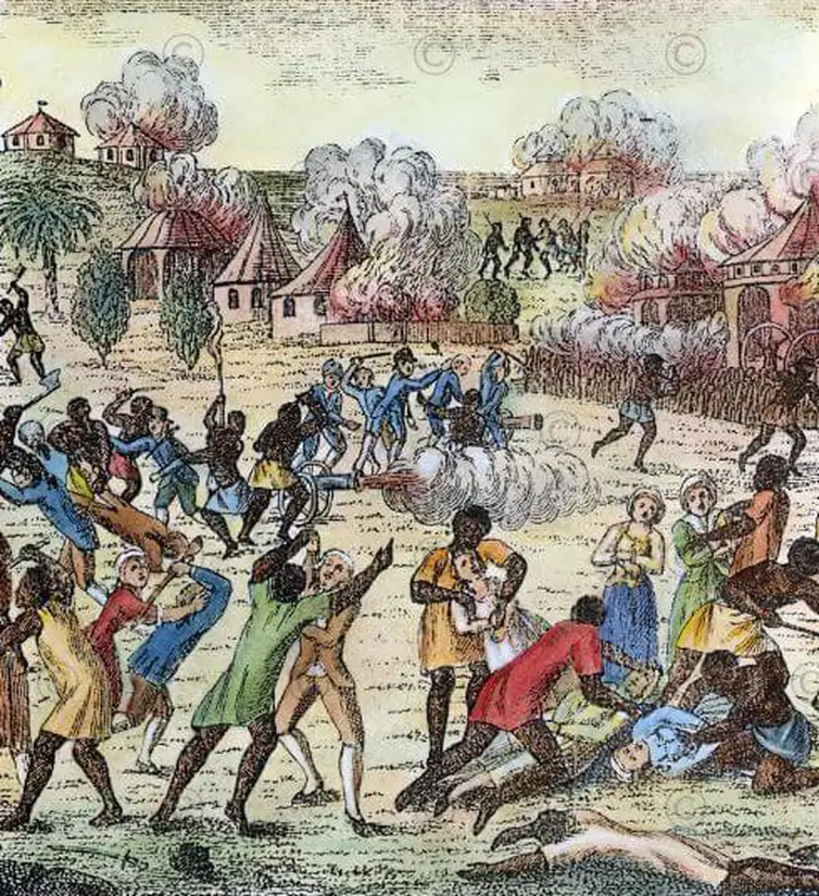 Opressao-francesa-no-Haiti-Archives-departementales-de-la-Gironde Revolução do Haiti: a história vetada pela Fifa em camisa da Copa