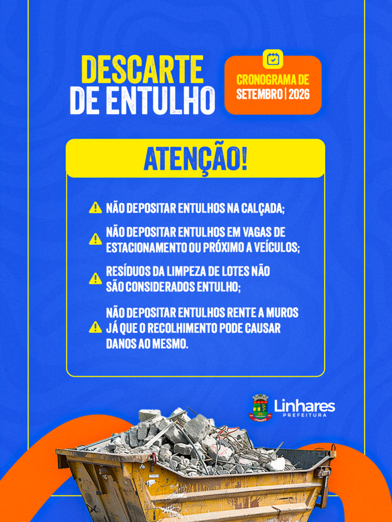 Descarte-entulho-Linhares-3-768x1024 Prefeitura de Linhares apresenta cronograma de descarte de entulhos para setembro